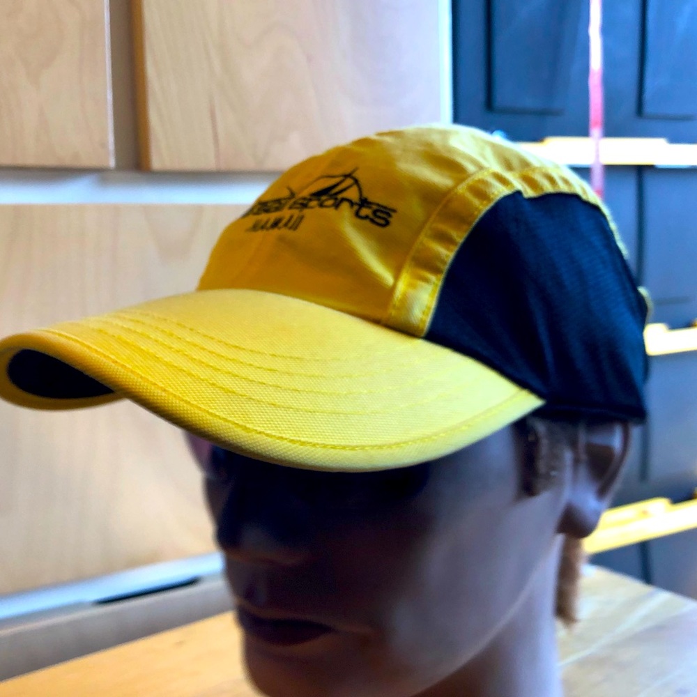 Alternative Head Wear  “Sail Sport Hawaii” Men’s Yellow/Black Caps Size One